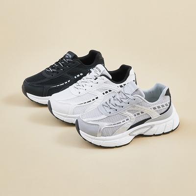 Женские Повседневные Кроссовки в Стиле 'Dad Sneakers' Удобные Массивные Кроссовки на Платформе Беговые Кроссовки Нескользящие На Шнуровке Дышащие Обувь для Ходьбы Женская Тренировочная Теннисная Обувь