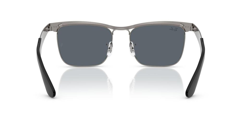 Солнцезащитные очки 0RB3875 WAYFARER DELUXE ПЕСКОСТРУЙНЫЙ GUNMETAL НА GUNMETAL BLUE Поляризационные [Ray-Ban] 029/R553