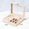 Jewelry Storage Box Dust-proof Transparent Large-capacity Hand Jewelry Stud Necklace Portable Exquisite Display Jewelry Box