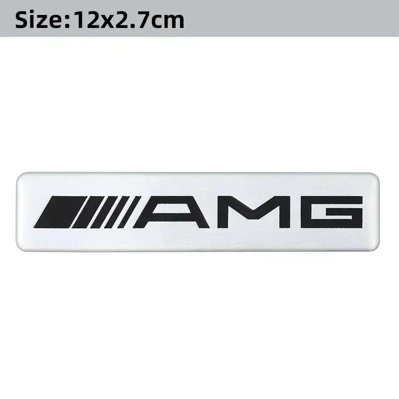 3D Aluminium Car Logo Sticker Decals Auto Decoration Accessories For Mercedes Benz AMG W204 W205 W203 W211 W212 W213 W201 W210 AA4