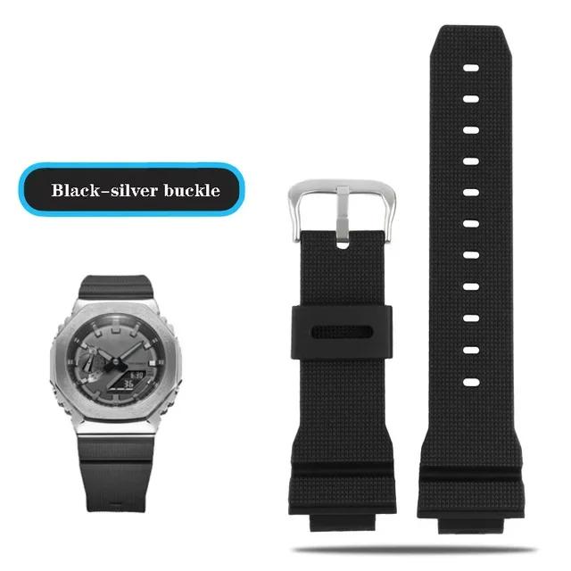 Ремешки для часов Casio G-Shock GM-2100 GM-S2100 GA-2100 GM-5600/GA5600 силиконовые мужские спортивные водонепроницаемые аксессуары для часов ремешок