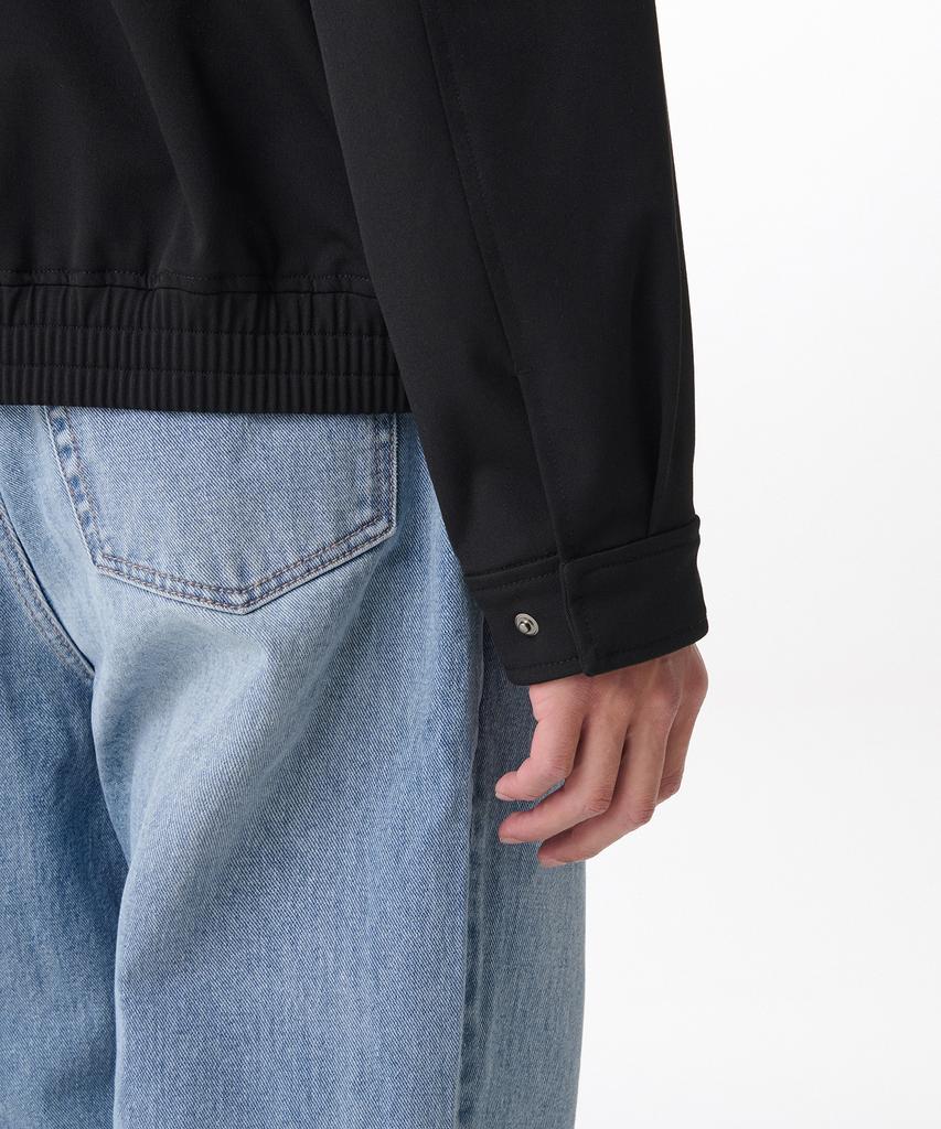 Musinsa Standard Relaxed Minimal Blouson Jacket [Black]