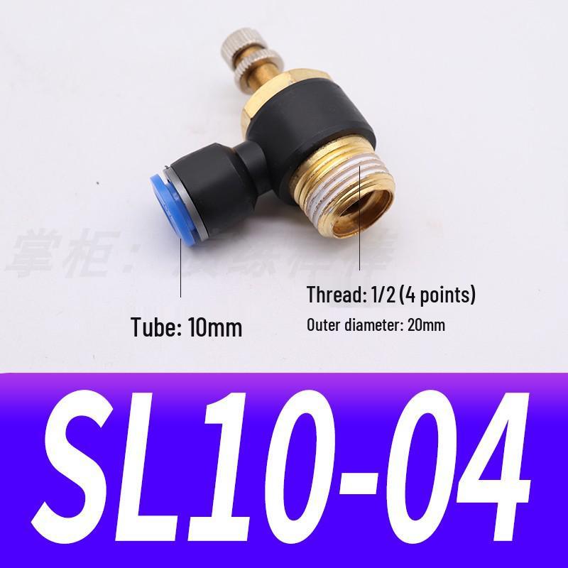 Pneumatic Connector SL8-02, Throttle Valve SL6-01, Speed Control Valve SL4-M5, Air Hose SL10-03, SL12-04