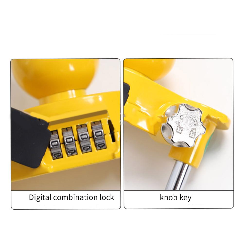 Сверхпрочный регулируемый сцепной шар, защита от кражи, универсальный пароль, замок сцепного устройства для каравана, кемпингового прицепа, U-образный
