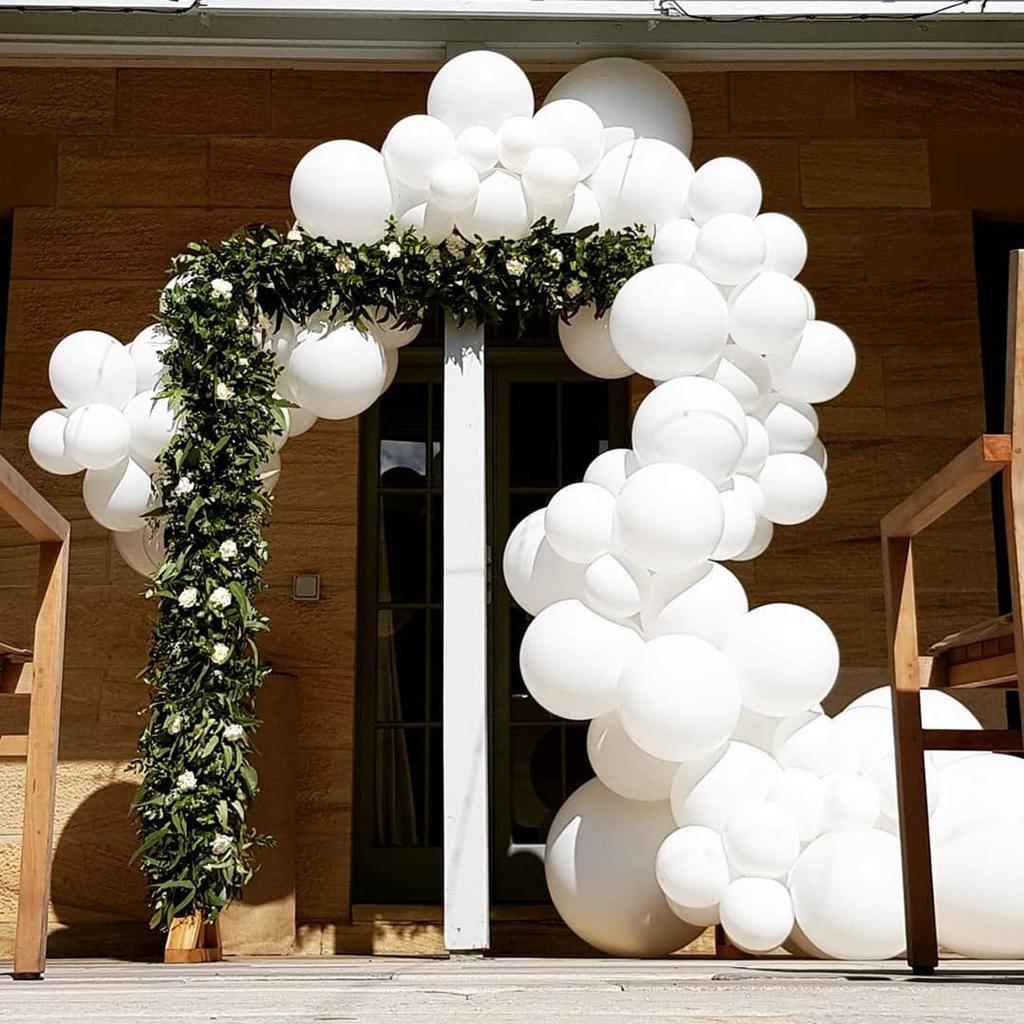 5/10/12inch Milky White Pearl Balloon Wedding Decoration Hawaiian Pearlescent White Balloons Garland Decor Birthday Party Toy