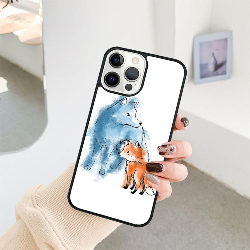 Чехол для телефона с рисунком рыжей лисы Для iPhone 17 Air 16 15 14 11 12 13 Pro MAX Plus coque Чехол Корпус