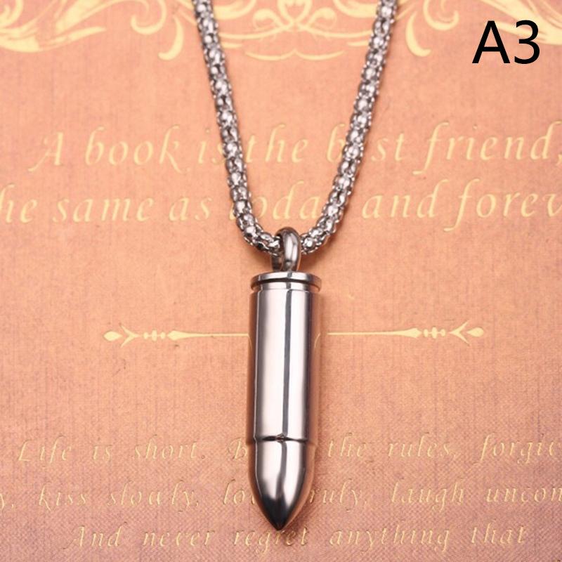 1шт пули кулон из нержавеющей стали для повседневного ношения классическое ожерелье для вечеринок