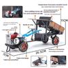 Spary 1/24 Walking Tractor Alloy Diecast Agricultural Tractor Model Sound Light Toy Retro Collection Ornaments Gift for Friends