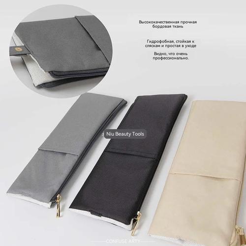 Heat Resistant Curling Iron Storage Bag Cotton Protector Pad Portable For Stylists