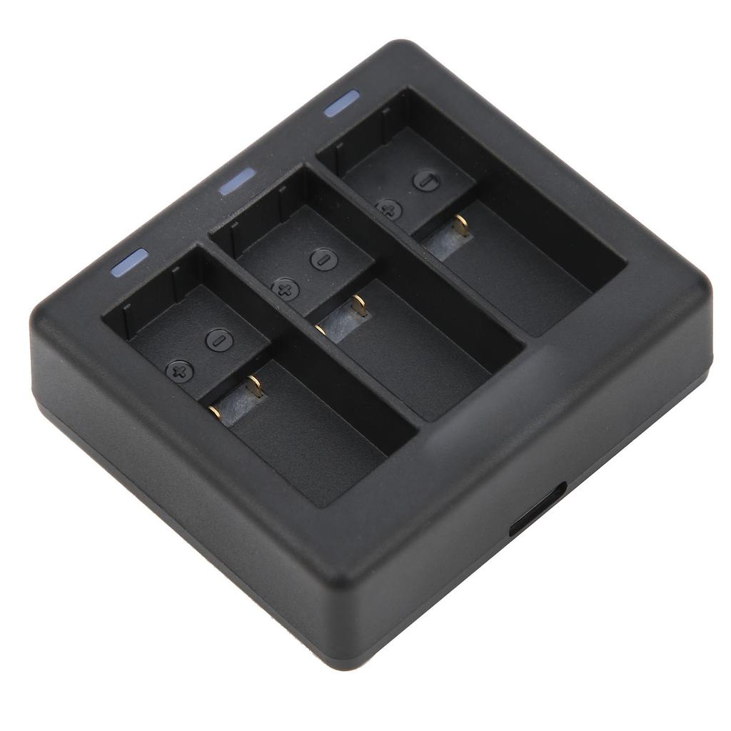 TELESIN 3-стороннее зарядное устройство со светодиодной подсветкой USB зарядный бокс для GoPro Hero 9