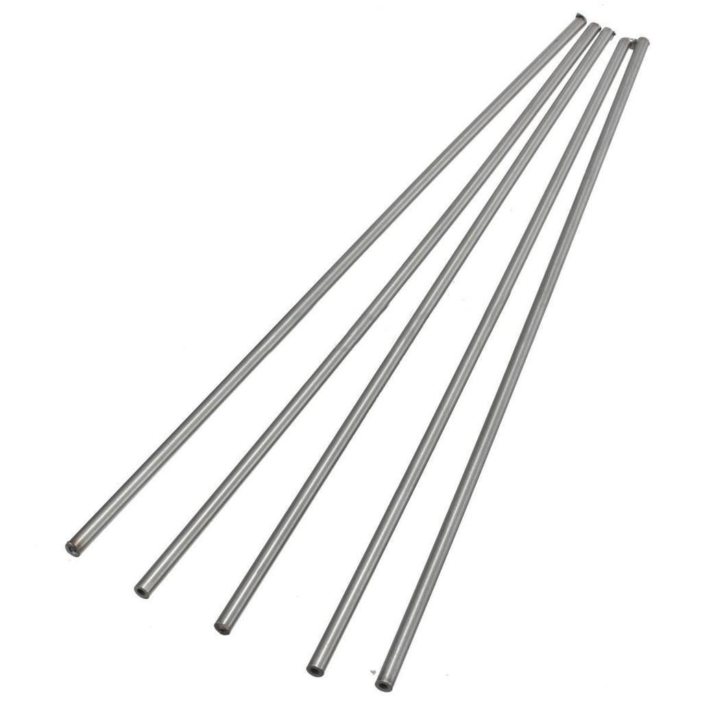 5pcs New Silver 304 Stainless Steel Capillary Tube 3mm OD 2mm ID 250mm Length