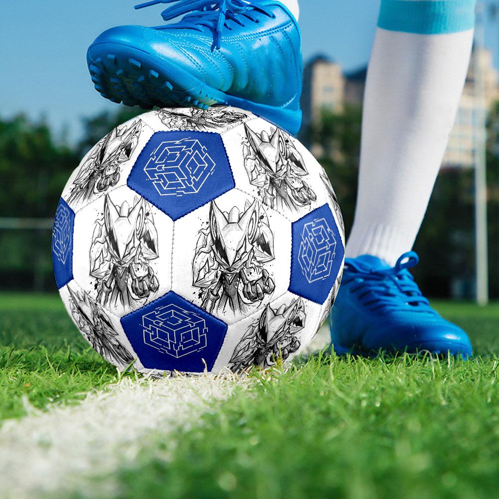1pc Sonic the Hedgehog Soccer Ball Size 5 Indoor Soccer Ball Fashion Colorful Backyard Game - Great For Sports Fans Gift HE49