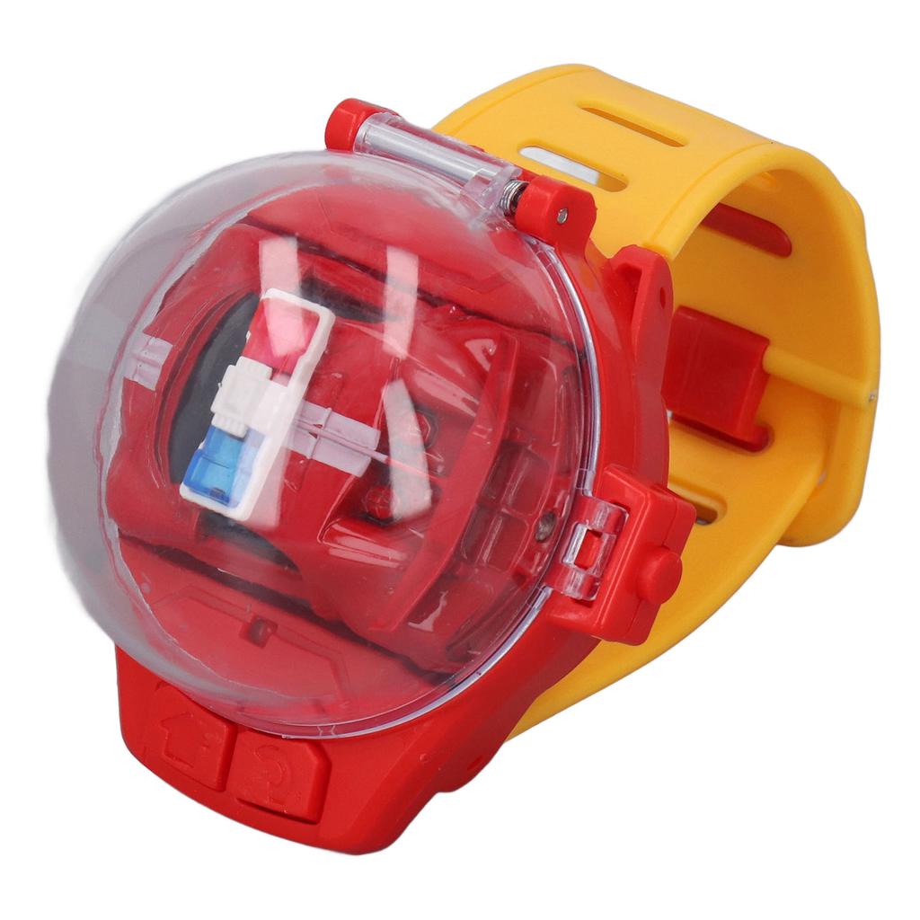 Мини Игрушка Машинка на Радиоуправлении Часы 2.4 ГГц Мультяшная Милая Зарядка от USB Часы Машинка на Радиоуправлении Игрушка для Мальчиков Девочек Подарки Красный