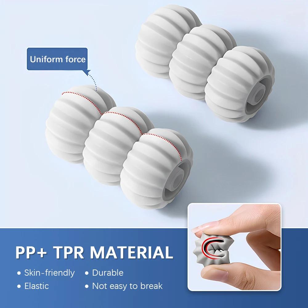 Массажер для шеи, ручной массаж плеч, роликовый массажер для шеи и плеч, точечный массаж шиацу, инструмент для самостоятельного массажа, глубокое расслабление мышц
