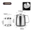 Stainless Steel Oil Filter Pot Deep Frying Pot for Fried Chicken Baking
