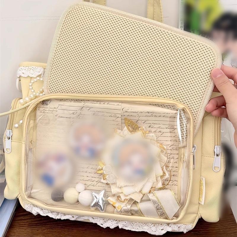 Сумка для хранения Baji в японском стиле, сумка Ita Bag большой вместимости, милая сумка-тоут Y2k, прозрачный набор для демонстрации периферийных устройств в стиле аниме и айдолов.