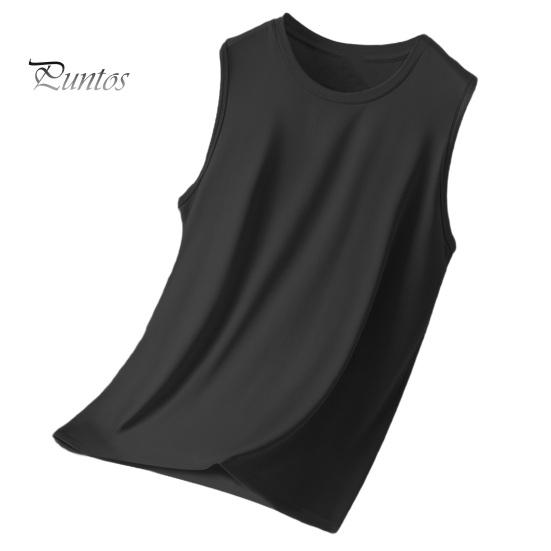 Мужской жилет с круглым вырезом, широкими бретелями, без рукавов, дышащая сетка, однотонный быстросохнущий жилет для фитнеса