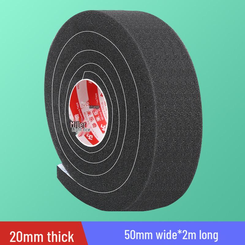 Black Soft Sponge Sealing Strip for Soundproof, Windproof, Shockproof Glass and Sliding Doors or Windows