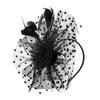 Flower Cocktail Wedding Feathers Hair Clip Alice Headband Clip Tea Party Headband Fascinator Hat