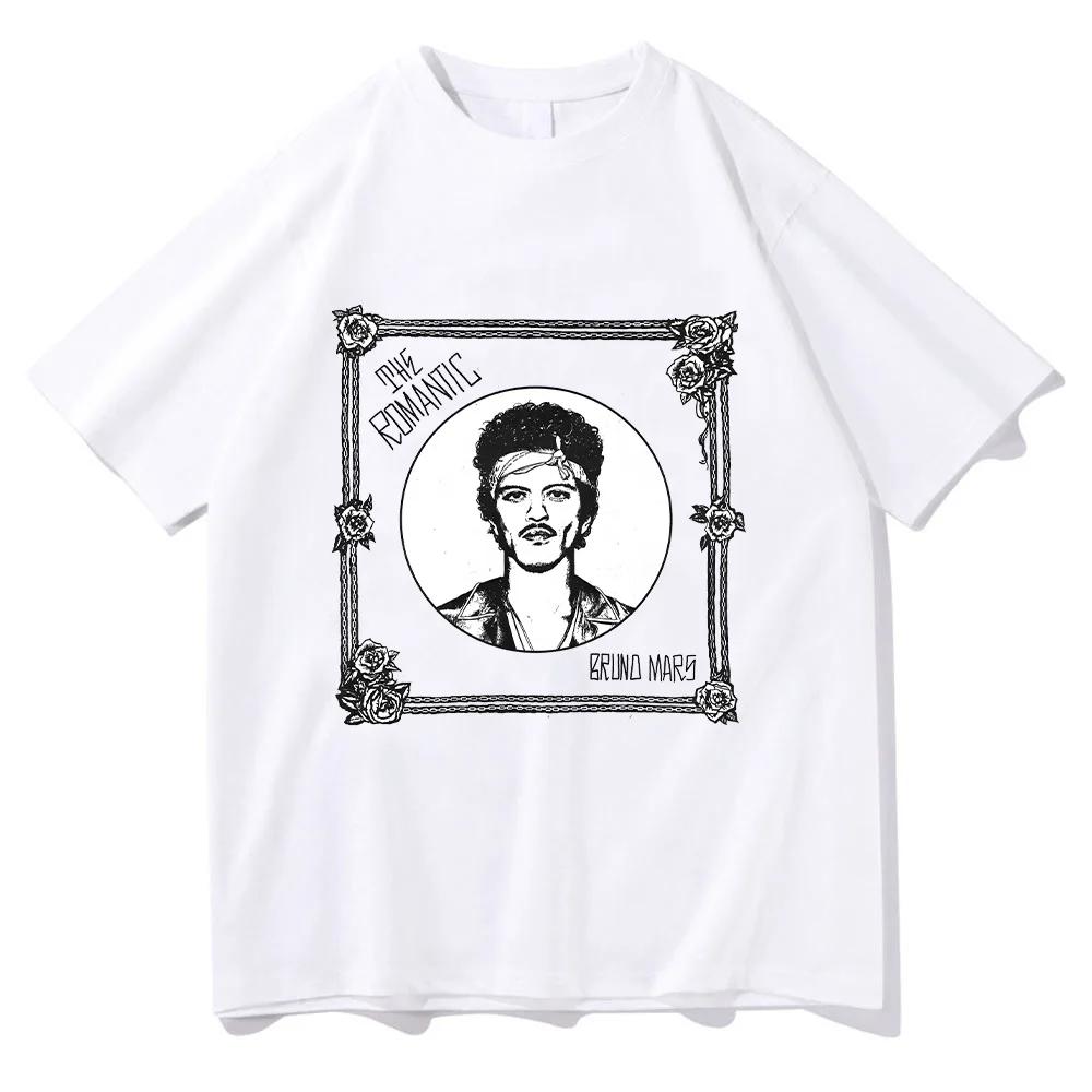 Singer Bruno Mars New Album Printed Fashion Tshirts for Unisex and Women Casual ShortSleeved Tshirts for Unisex RoUnisextic