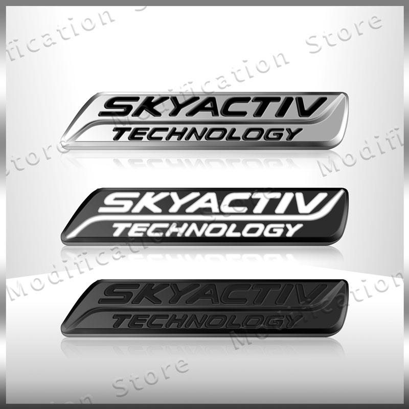 3D SKYACTIV TECHNOLOGY Logo Car Rear Trunk Badge Emblem Sider Fender Sticker For MAZDA CX-3 CX3 CX-5 CX5 CX-7 Atenza D9