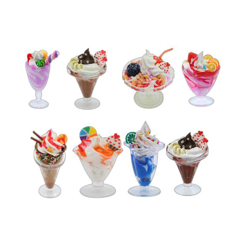 12 мини-аксессуаров из глины своими руками: Пластиковые стаканчики для мороженого Food & Play и хрустальные стаканчики