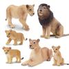 TOYMANY Набор из 6 фигурок львов, Фигурки диких животных, Модели животных для родителей и детей, Реалистичные модели животных, Популярные игрушки-животные, День рождения