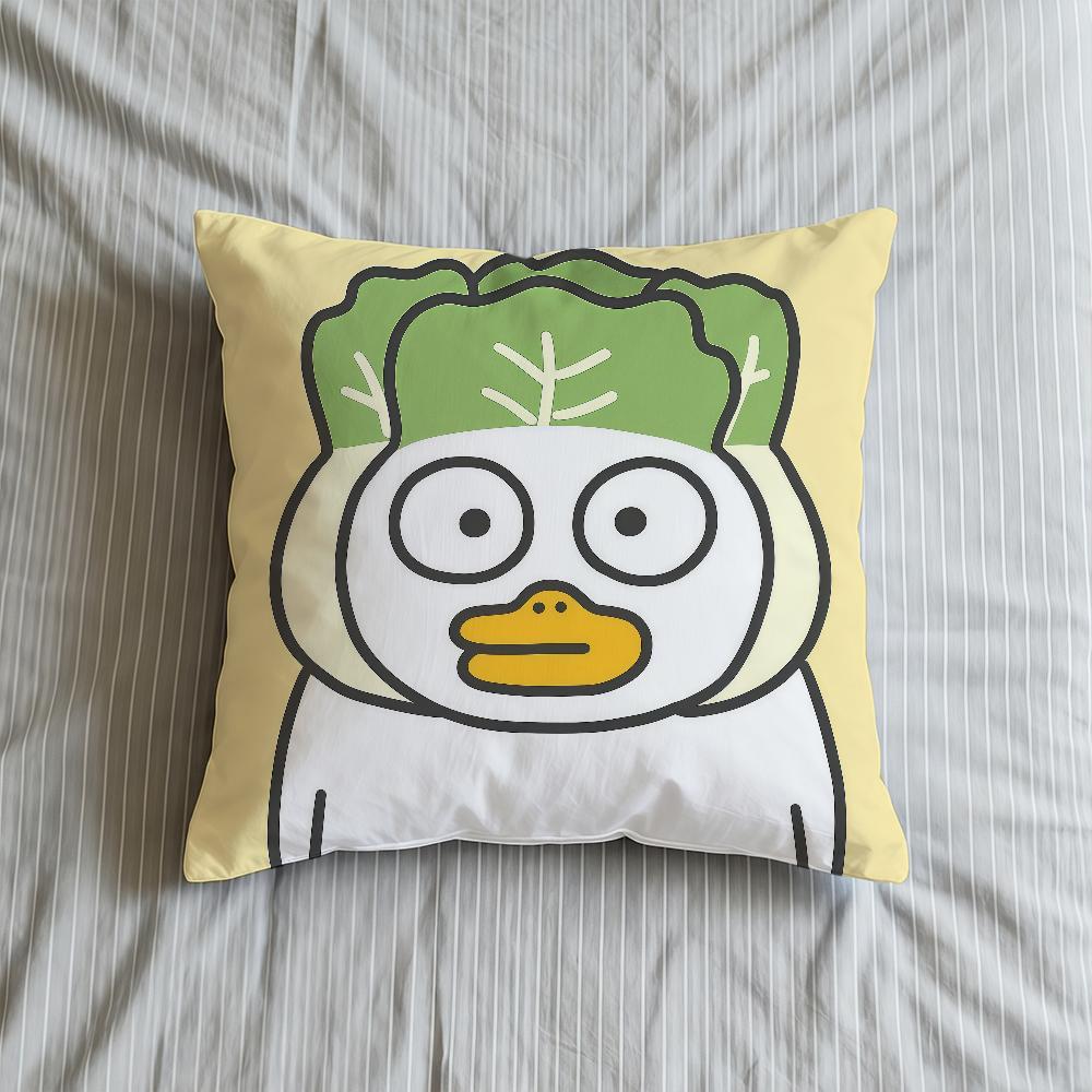 Милая Подушка Желтый Чехол Мягкий Чехол Для Утиного Дивана Гостиная Дом Удобный Офис Мультяшный Декор Защитные Чехлы для Подушек