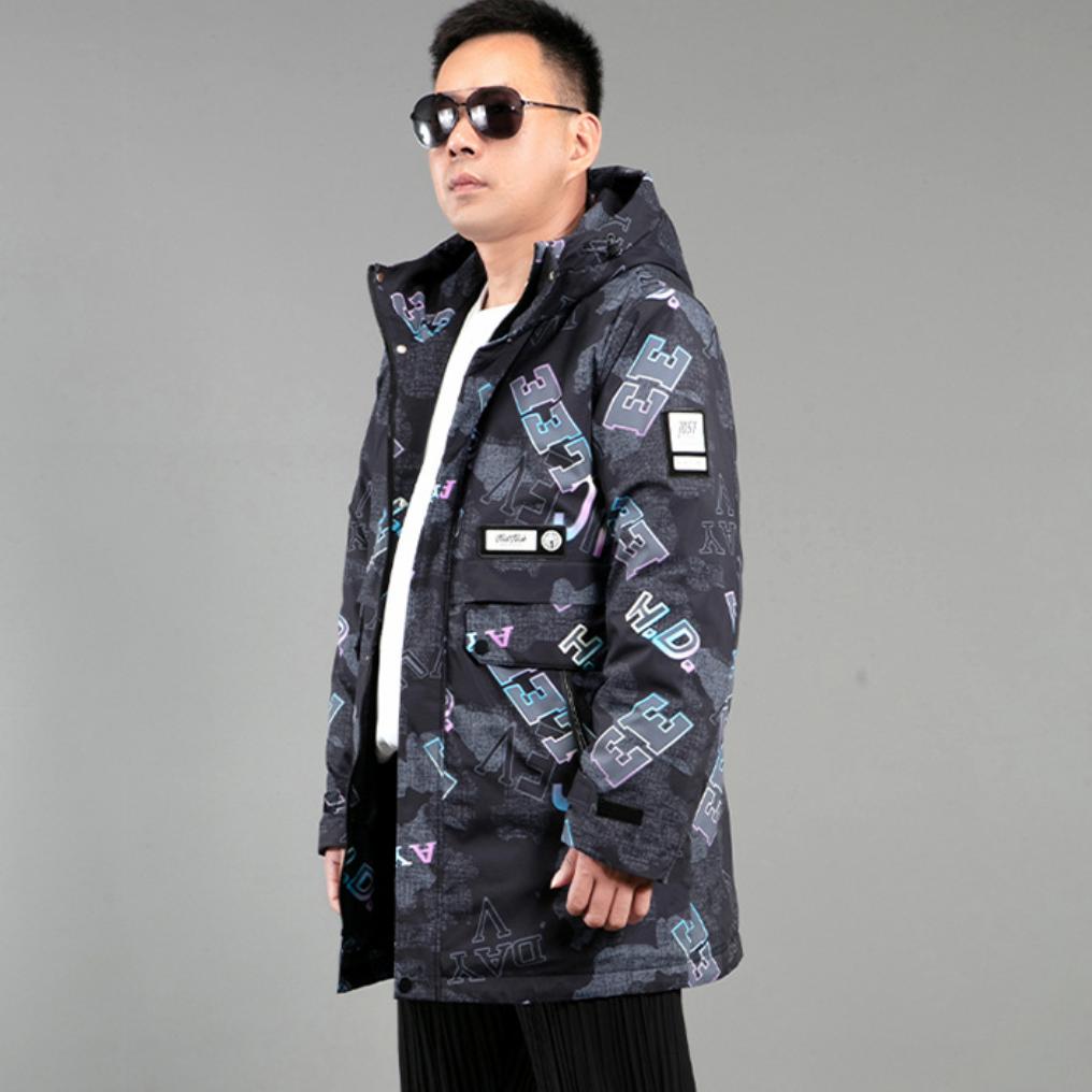 Пальто больших размеров, мужское толстое хлопковое пальто, зимнее пальто средней длины, хлопковая куртка большого размера, свободная утолщенная толстая мужская куртка 4XL-10XL