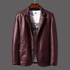 New Coats for Spring and Autumn, Men's Warm Leather Jackets, Casual and Popular Men's Pu Leather Jackets and Leather Suits