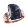 Natural Pietersite Gemstone Handmade 925 Sterling Silver Two Tone Ring S.9 F8f22