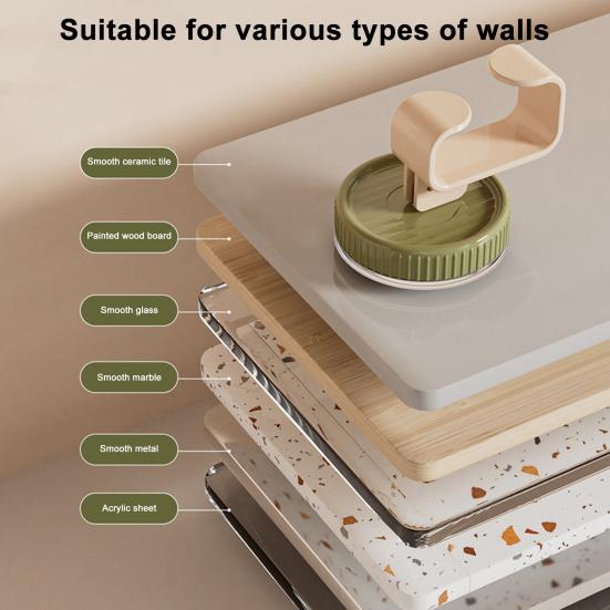 Настенный крючок с присоской, вешалка для раковины, прочная, несущая, водонепроницаемая, стеллаж для хранения раковины, экономящий место, крючок для душа