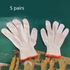 Cotton Safety Protection Work Gloves for Painter Mechanic Industrial Warehouse Gardening Construction 5 Pairs