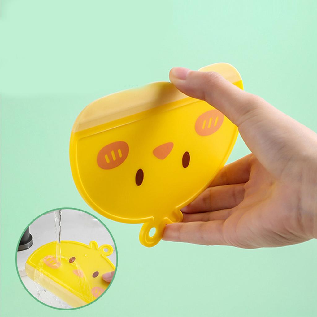 Shower Squeegee Cartoon Shaped Easy Cleansing Window Mirror Water Scraper for Home Bathroom Yellow