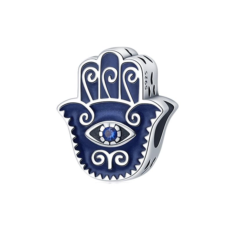 Шармы Подходят для Браслетов Pan Authentic Медная Работа Глаз Дьявола Солнце Луна Клык Дельфина Морские Бусины 3 мм Ручная Работа Тонкие Ювелирные Изделия Подарки