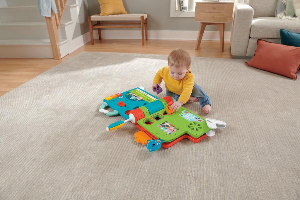 Fisher-Price Умный этап Сиди и трогай! Книга-сказка [От 6 месяцев] [Образовательная/Английский/Иностранный язык] [Умная сцена] HCL12