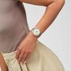 Swatch SKIN IRONY серия кварцевый механизм простой коричневый тон модные светящиеся часы 43 мм бежевый циферблат корпус из нержавеющей стали кожаный ремешок SS07S135