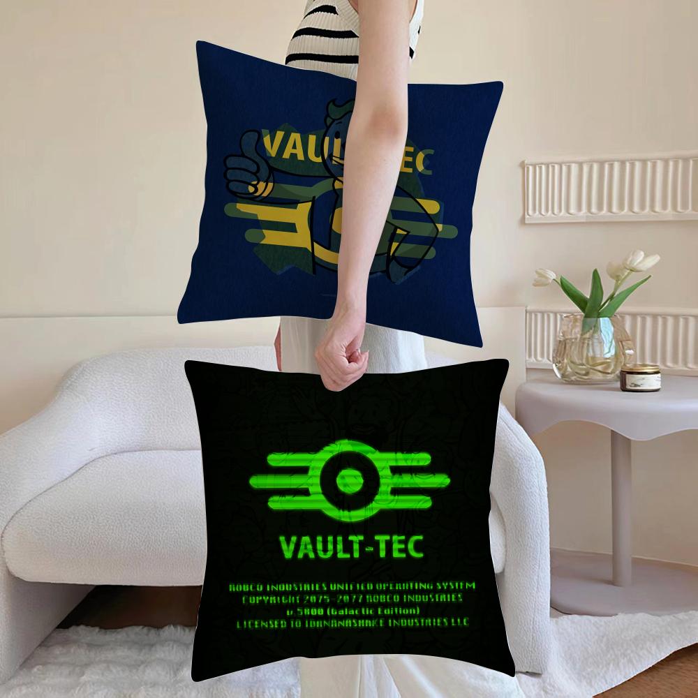 Game VVVaultS TTTec Pillow Case Antidustmite Pillowcase Invisible Zipper Silky Short Plush Sofa Cushion Cover