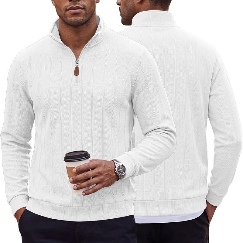 Men S Plus Size Waffle Knit Vertical Striped Henley Neck Long Sleeve Casual Pullover Sweatshirt