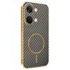 For OnePlus Ace 2V/Nord 3 5G Phone Case Carbon Fiber Textured Electroplated TPU Back Cover