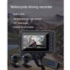 Регистратор вождения мотоцикла, встроенный GPS, водонепроницаемый беспроводной Wi-Fi, 1080P передний и задний двойной записывающий мотоциклетный рекордер