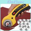 Cutter Rotary Leather 45mm Craft Leather Cutting Tool Leather Craft Fabric Circular Blade Knife Diy Patchwork Sewing Quilting