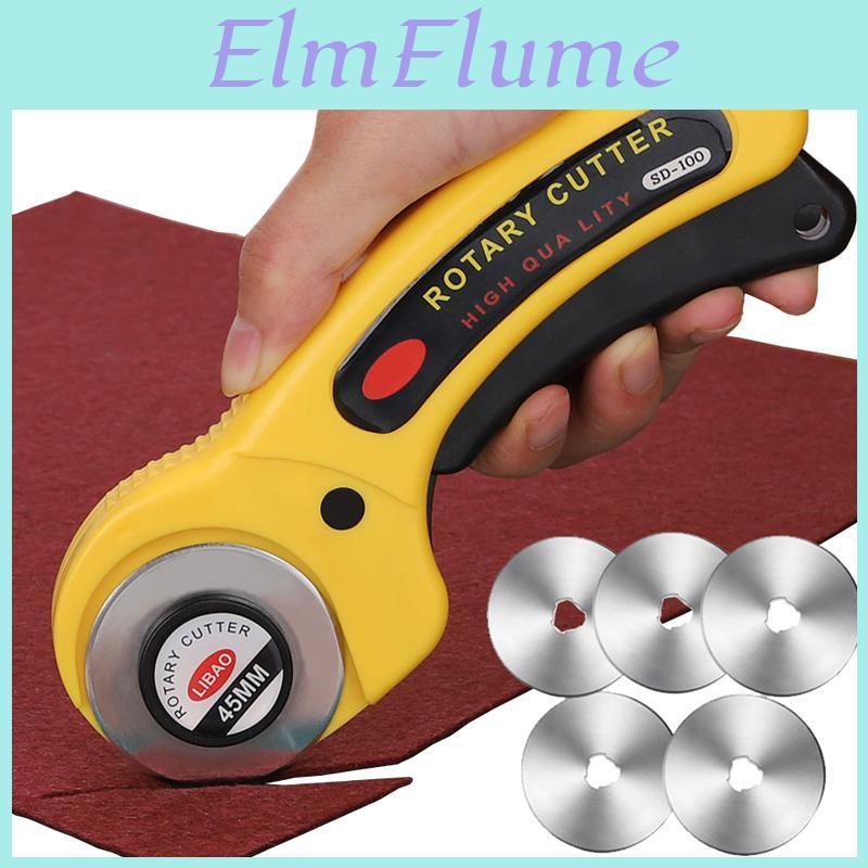 Cutter Rotary Leather 45mm Craft Leather Cutting Tool Leather Craft Fabric Circular Blade Knife Diy Patchwork Sewing Quilting