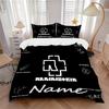Custom Textile Rammstein Tribute Bedding 3 Piece Set HD Print Duvet Cover Pillowcases for Teens Adult Bedroom Decoration