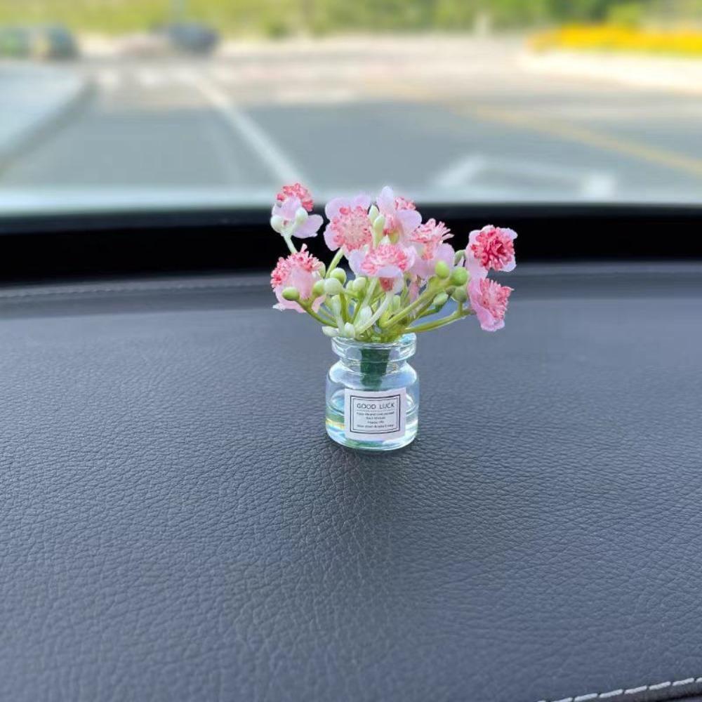Ваза Babysbreath Jasmine Mini Car Accessories Красивые украшения для консоли Подарки для автомобиля