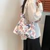 Female New Fashion Casual Nylon Fabric Printed Bow Bag Korean Version Shoulder Bag Beach Tote Bags Women New In Handbag