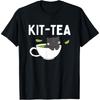 Забавный дизайн чая для мужчин, женщин, детей, любителей чая, чашка, чай, кот, футболка