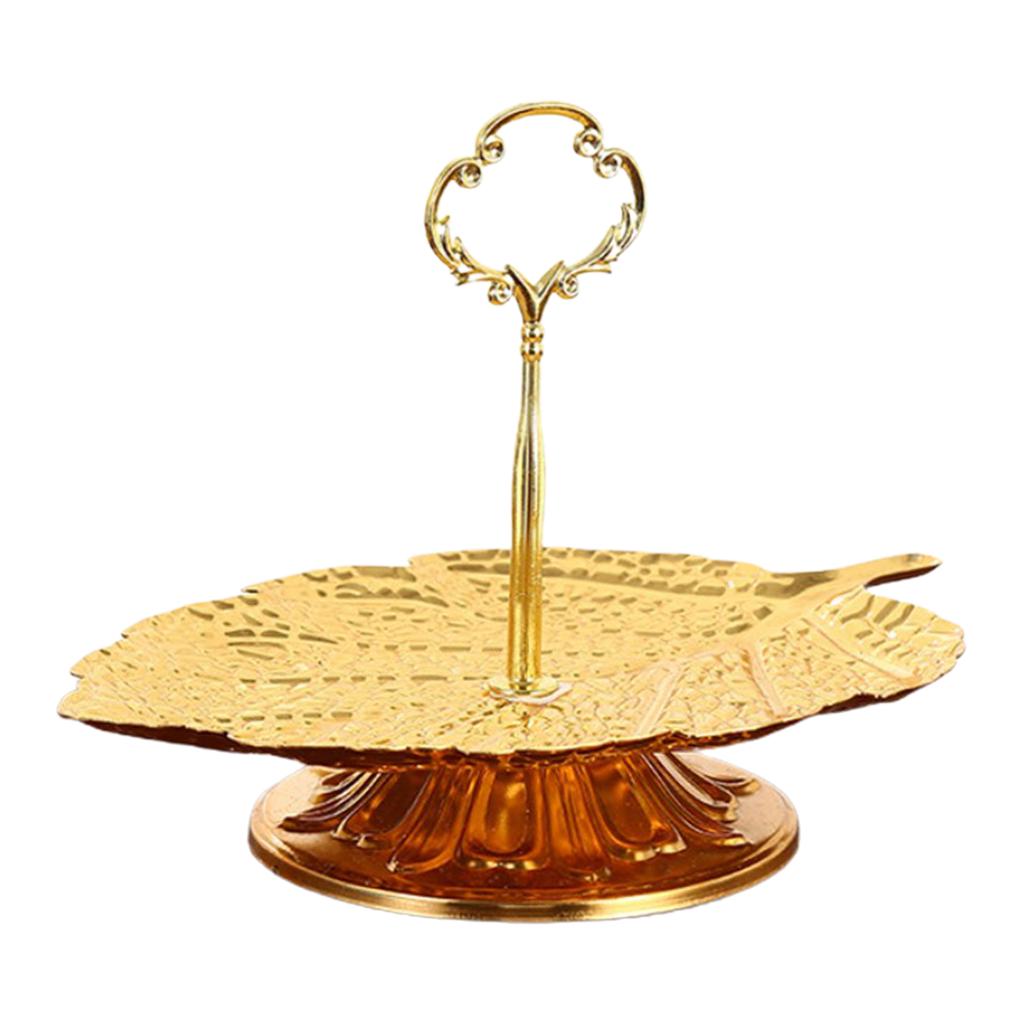 Европейский стиль 2-х уровневая золотая подставка для кексов статуя фруктовая конфета дисплей башня держатель для рождественского чаепития принадлежности для дома