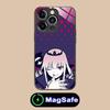 Holo Mori Calliope Glass MagSafe Mobile Phone Case for iPhone 17 16 15 14 13 12 11 Air Pro Max Plus Mini Colorful Cover