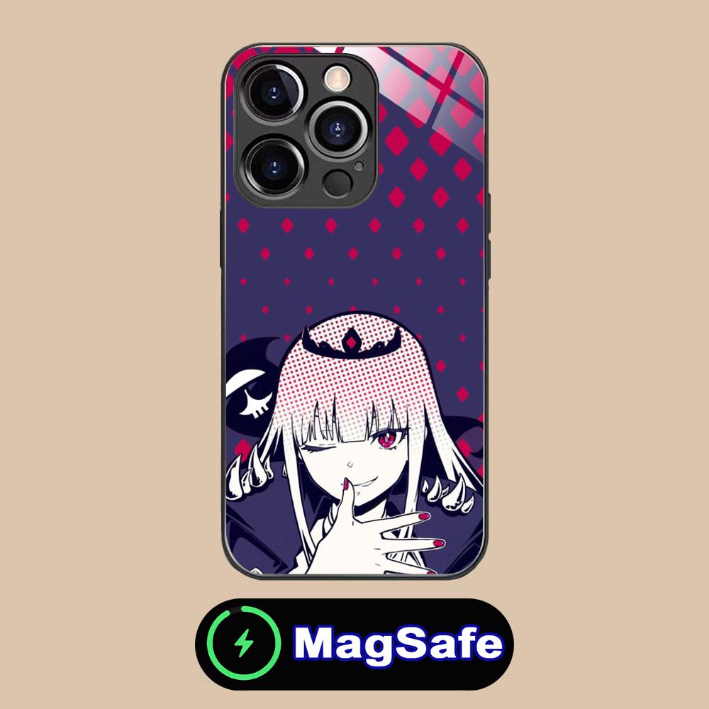 Holo Mori Calliope Glass MagSafe Mobile Phone Case for iPhone 17 16 15 14 13 12 11 Air Pro Max Plus Mini Colorful Cover